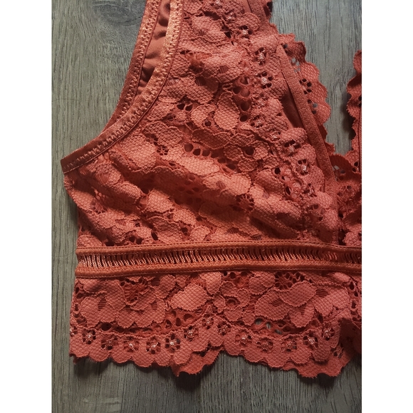 Victoria's Secret Burnt Orange Lace Bralette XS - Picture 3 of 5